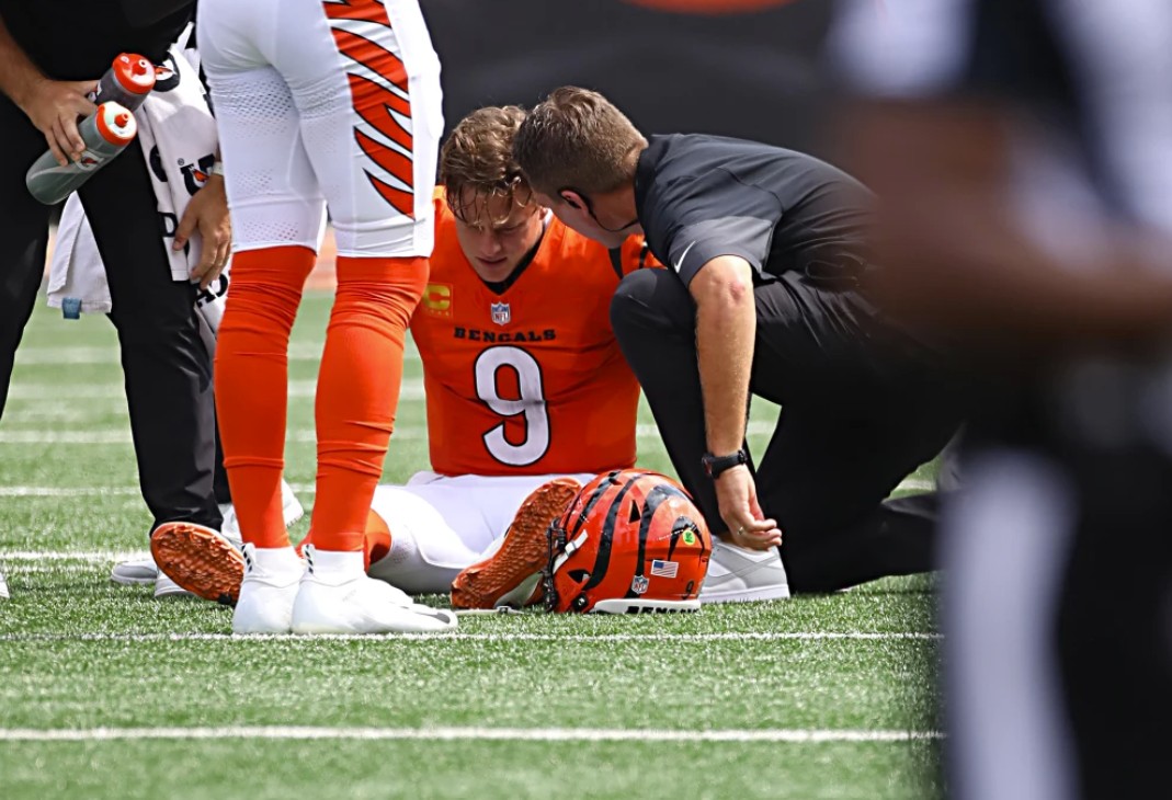 Injury Report – Week 2 – 2025 Joe Burrow from Bengals with Turf Toe Injury