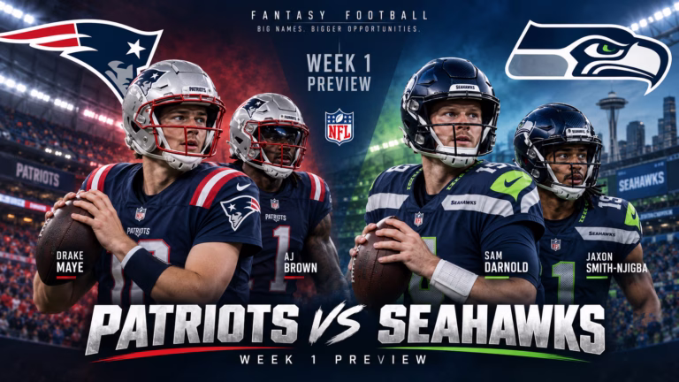 Patriots vs Seahawks Fantasy Football Game Preview